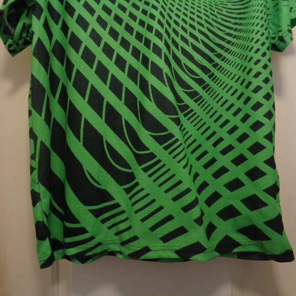 60S STYLED MOD OP ART MENS POLO SHIRT WOWIE BY OUKU 2 X L - Picture 4 of 7